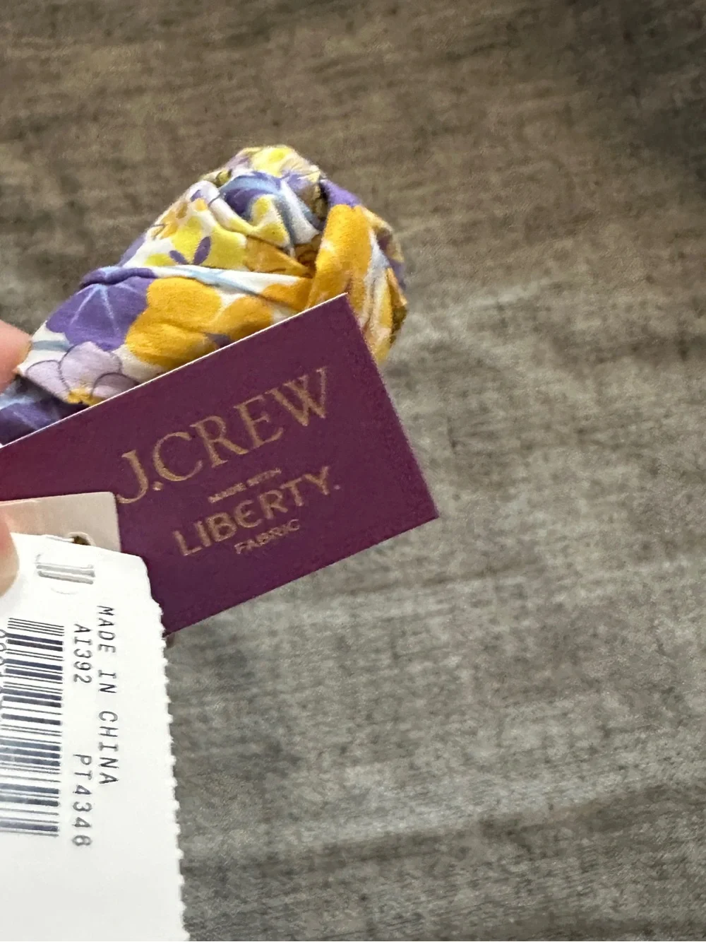 J. Crew Knot headband in Liberty® print